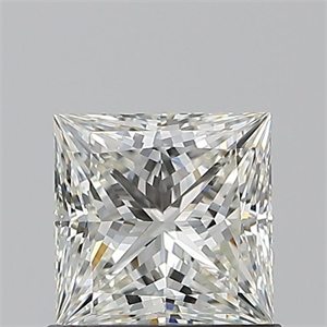 Picture of Natural Diamond 0.90 Carats, Princess with  Cut, I Color, VVS2 Clarity and Certified by GIA