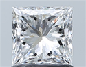 Natural Diamond 1.03 Carats, Princess with  Cut, D Color, VS1 Clarity and Certified by GIA