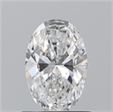 Natural Diamond 0.76 Carats, Oval with  Cut, E Color, IF Clarity and Certified by GIA