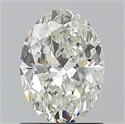 Natural Diamond 1.20 Carats, Oval with  Cut, I Color, SI1 Clarity and Certified by GIA