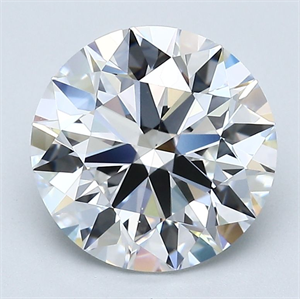Picture of Natural Diamond 3.30 Carats, Round with Excellent Cut, E Color, VS2 Clarity and Certified by GIA