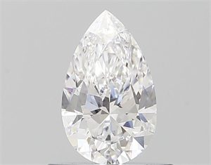 Picture of Natural Diamond 0.53 Carats, Pear with  Cut, D Color, VVS2 Clarity and Certified by GIA
