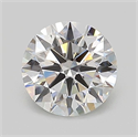 Lab Grown Diamond 1.02 Carats, Round with Ideal Cut, D Color, VVS2 Clarity and Certified by IGI