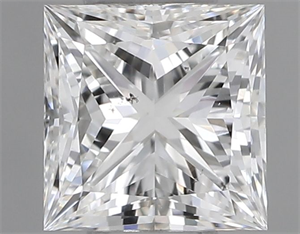 Foto Diamante Natural 0.60 quilates, Princesa , Color F, claridad SI1 y certificado GIA de