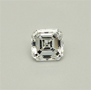 Picture of Natural Diamond 0.30 Carats, Asscher with  Cut, E Color, VS1 Clarity and Certified by GIA