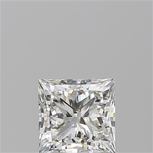 Picture of Natural Diamond 0.71 Carats, Princess with  Cut, H Color, VS2 Clarity and Certified by GIA