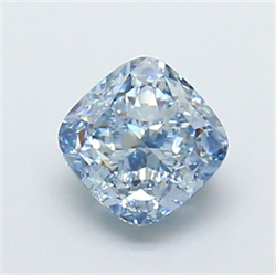 Picture of Lab Grown Diamond 1.57 Carats, CUSHION MODIFIED with  Cut, Fancy Intense Blue Color, VVS2 Clarity and Certified by IGI