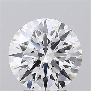 Picture of Lab Grown Diamond 2.93 Carats, Round with Excellent Cut, D Color, FL Clarity and Certified by GIA