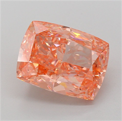 Picture of Lab Grown Diamond 7.00 Carats, CUSHION MODIFIED with  Cut, Fancy Vivid Pink Color, VS1 Clarity and Certified by IGI