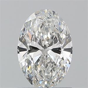 Picture of Natural Diamond 1.01 Carats, Oval with  Cut, G Color, SI1 Clarity and Certified by GIA