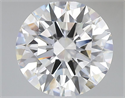 Lab Grown Diamond 3.05 Carats, Round with Ideal Cut, E Color, VVS2 Clarity and Certified by IGI