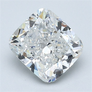 Foto Diamante Natural 1.71 quilates, Del cojín , Color H, claridad SI1 y certificado GIA de