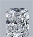 Natural Diamond 0.31 Carats, Radiant with  Cut, D Color, VVS2 Clarity and Certified by GIA