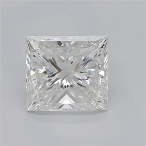 Picture of Natural Diamond 1.21 Carats, Princess with  Cut, H Color, VS2 Clarity and Certified by GIA