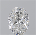 Natural Diamond 1.50 Carats, Oval with  Cut, E Color, SI2 Clarity and Certified by GIA