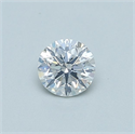 Natural Diamond 0.40 Carats, Round with Very Good Cut, E Color, SI2 Clarity and Certified by GIA