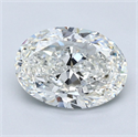 Natural Diamond 2.01 Carats, Oval with  Cut, G Color, VS1 Clarity and Certified by GIA