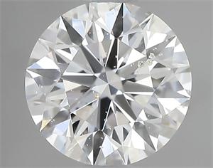 Picture of Natural Diamond 0.86 Carats, Round with Excellent Cut, E Color, SI2 Clarity and Certified by GIA