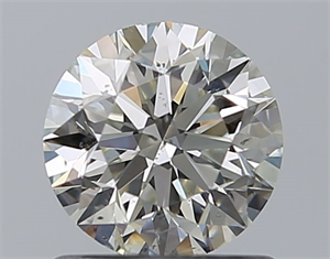 Picture of Natural Diamond 0.90 Carats, Round with Excellent Cut, J Color, SI2 Clarity and Certified by GIA