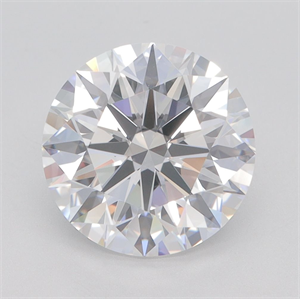 Picture of Lab Grown Diamond 3.27 Carats, Round with Excellent Cut, E Color, VVS1 Clarity and Certified by GIA