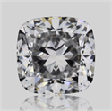 Natural Diamond 0.70 Carats, Cushion with  Cut, D Color, VVS2 Clarity and Certified by GIA