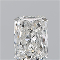 Natural Diamond 0.52 Carats, Radiant with  Cut, G Color, VS1 Clarity and Certified by GIA