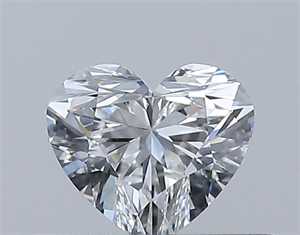 Picture of Natural Diamond 0.31 Carats, Heart with  Cut, E Color, VVS2 Clarity and Certified by GIA