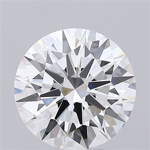 Picture of Lab Grown Diamond 5.08 Carats, Round with Excellent Cut, F Color, VVS2 Clarity and Certified by GIA