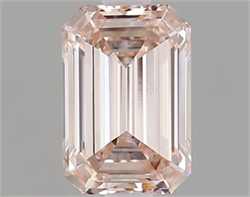 Picture of Lab Grown Diamond 1.52 Carats, Emerald with  Cut, Fancy Intense Pink Color, VS1 Clarity and Certified by IGI