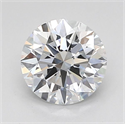 Lab Grown Diamond 1.26 Carats, Round with Ideal Cut, F Color, VVS2 Clarity and Certified by IGI