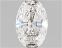 Natural Diamond 0.51 Carats, Oval with  Cut, E Color, VS2 Clarity and Certified by GIA
