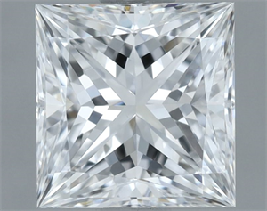 Picture of Natural Diamond 1.03 Carats, Princess with  Cut, D Color, VVS2 Clarity and Certified by GIA