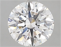 Lab Grown Diamond 1.58 Carats, Round with Ideal Cut, D Color, VS2 Clarity and Certified by IGI
