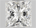 Natural Diamond 0.56 Carats, Princess with  Cut, F Color, IF Clarity and Certified by GIA