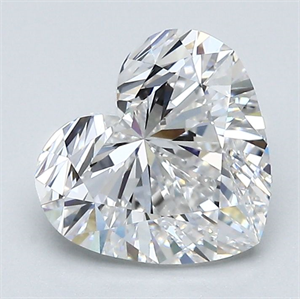 Picture of Natural Diamond 2.01 Carats, Heart with  Cut, F Color, VVS1 Clarity and Certified by GIA