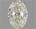 Natural Diamond 0.71 Carats, Oval with  Cut, K Color, SI2 Clarity and Certified by GIA