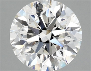 Picture of Lab Grown Diamond 2.53 Carats, Round with Excellent Cut, F Color, VVS2 Clarity and Certified by IGI