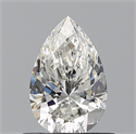Diamante Natural 0.53 quilates, De pera , Color H, claridad IF y certificado GIA