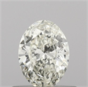 Natural Diamond 0.42 Carats, Oval with  Cut, H Color, VS1 Clarity and Certified by IGI