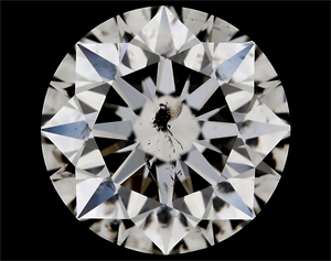 Picture of Natural Diamond 1.01 Carats, Round with Excellent Cut, G Color, I1 Clarity and Certified by GIA