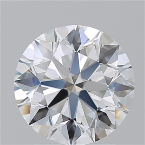 Picture of Natural Diamond 2.50 Carats, Round with Excellent Cut, G Color, VVS2 Clarity and Certified by GIA