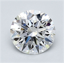 Natural Diamond 1.61 Carats, Round with Excellent Cut, D Color, VVS1 Clarity and Certified by GIA