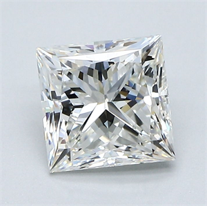 Foto Diamante Natural 1.40 quilates, Princesa , Color H, claridad VVS2 y certificado GIA de