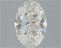 Diamante Natural 3.01 quilates, Ovalado , Color H, claridad SI2 y certificado IGI