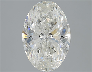 Foto Diamante Natural 3.01 quilates, Ovalado , Color H, claridad SI2 y certificado IGI de