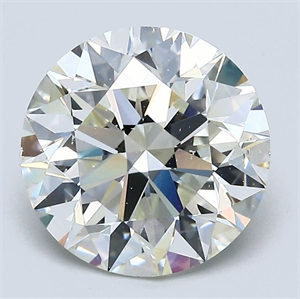 Picture of Natural Diamond 3.51 Carats, Round with Excellent Cut, H Color, SI1 Clarity and Certified by GIA