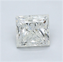 Natural Diamond 1.01 Carats, Princess with  Cut, K Color, I2 Clarity and Certified by GIA