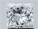 Diamante Natural 1.08 quilates, Princesa , Color D, claridad SI2 y certificado GIA