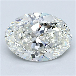Picture of Natural Diamond 3.01 Carats, Oval with  Cut, H Color, VS2 Clarity and Certified by GIA