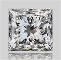 Natural Diamond 0.70 Carats, Princess with  Cut, J Color, VS1 Clarity and Certified by GIA
